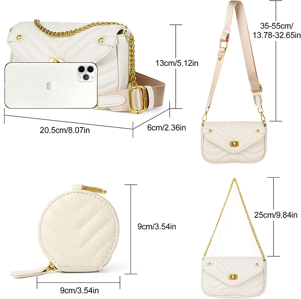 Giovana Crossbody Bag ~ White