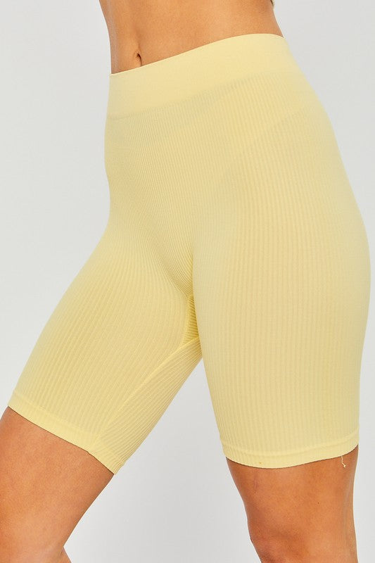 Lemon Seamless Biker Shorts