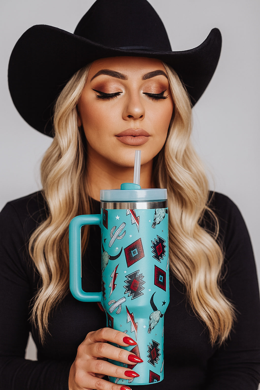Turquoise Thunder Tumbler