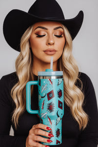 Turquoise Thunder Tumbler