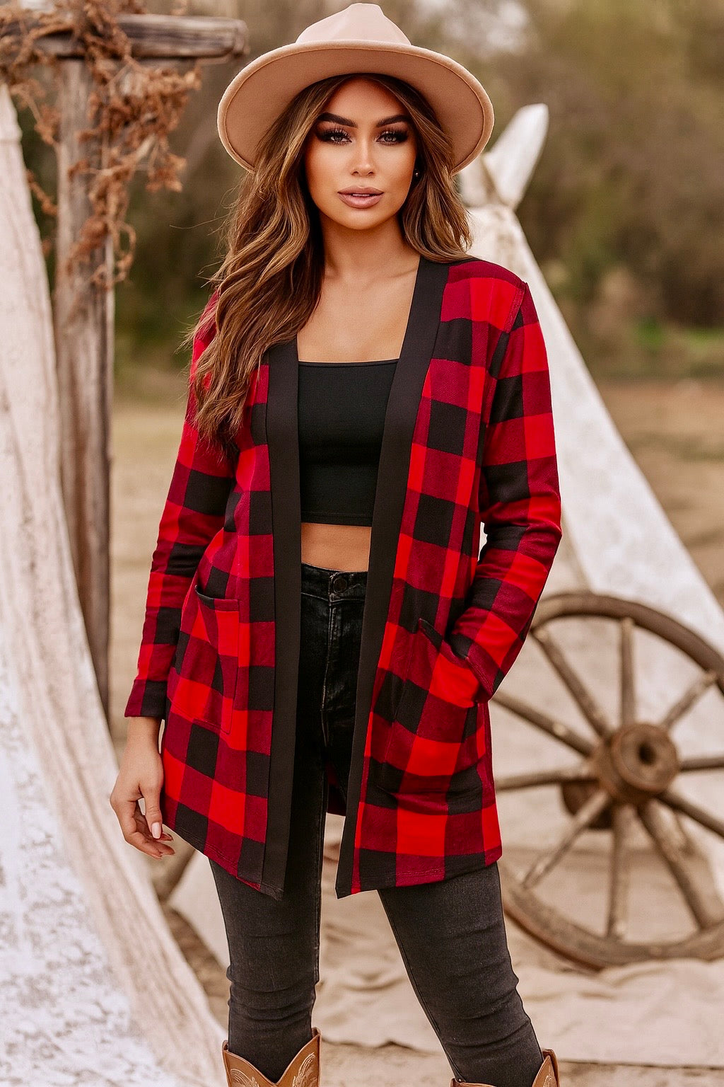 Buffalo Check Cardigan