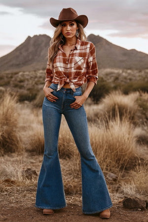 Rodeo Rust Plaid Shirt