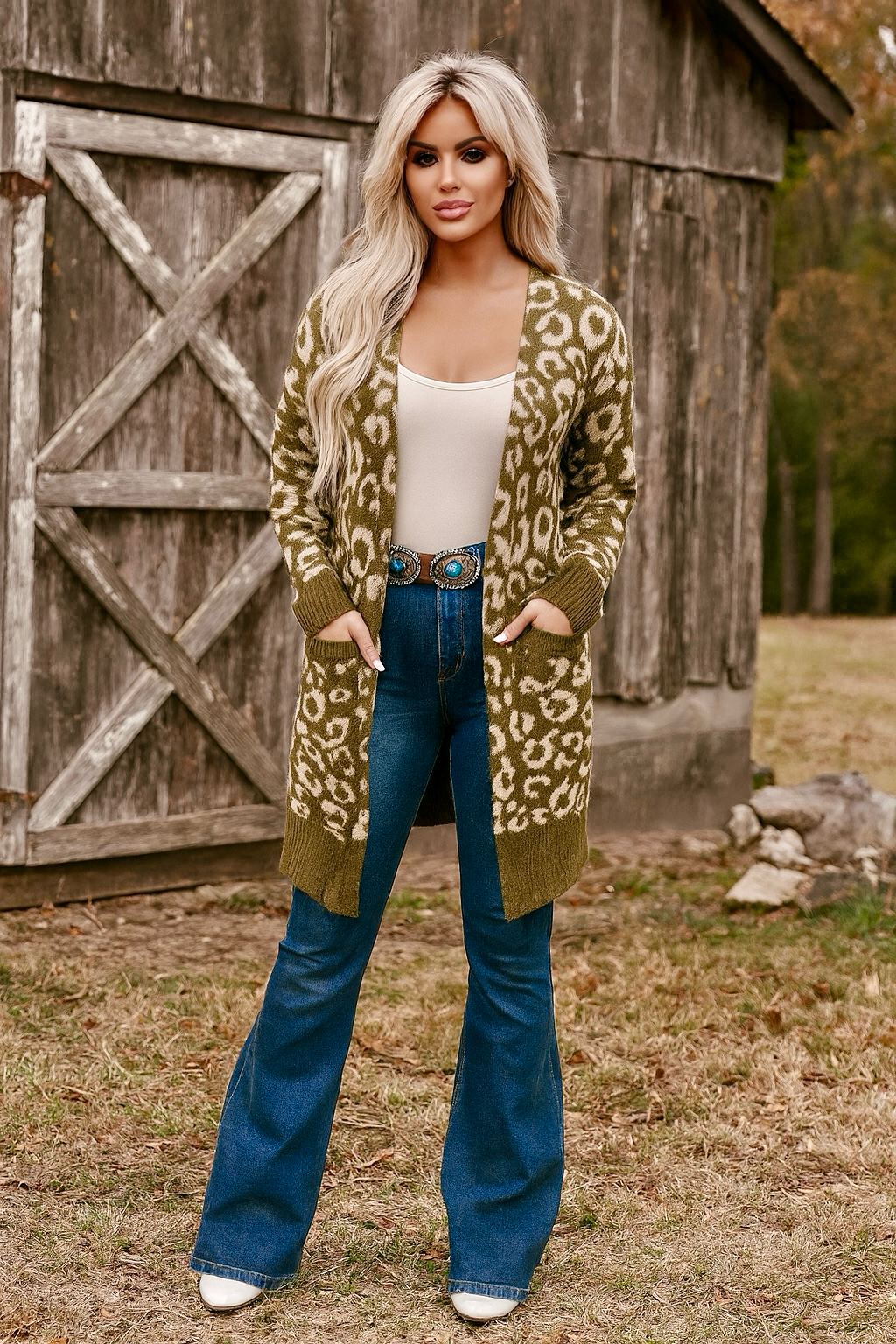 Olive Wildfire Cardigan