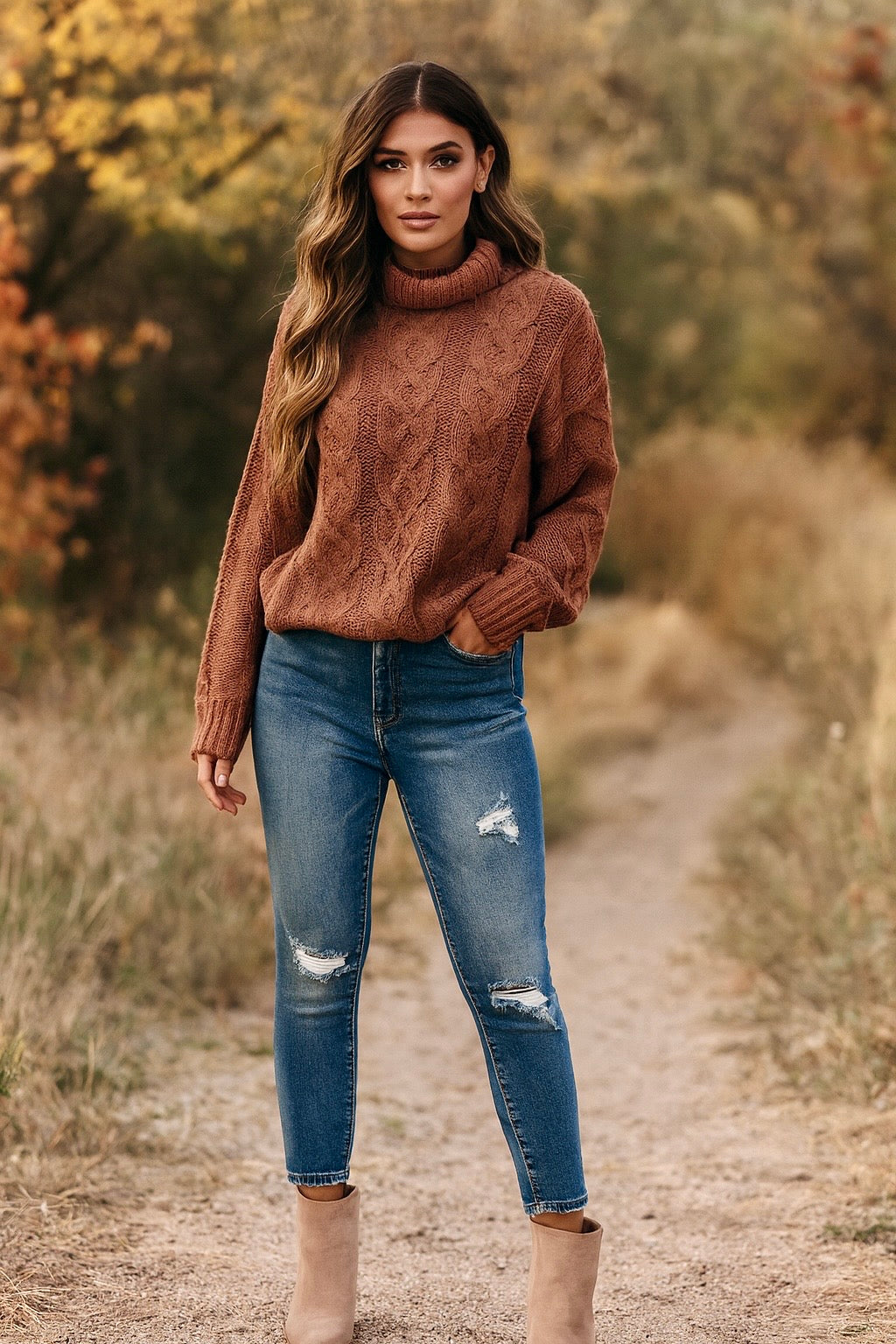 Ava Distressed Ankle Jeans