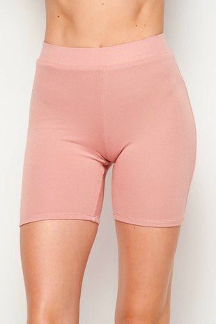 Blush Pink Biker Shorts
