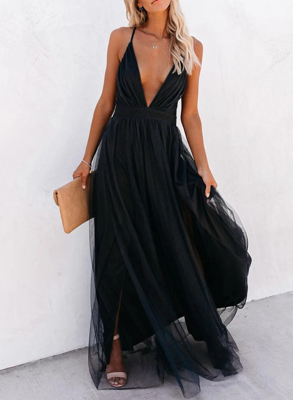 Chantilly Tulle Dress ~ Black