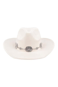 Wild West Western Style Hat ~ Ivory