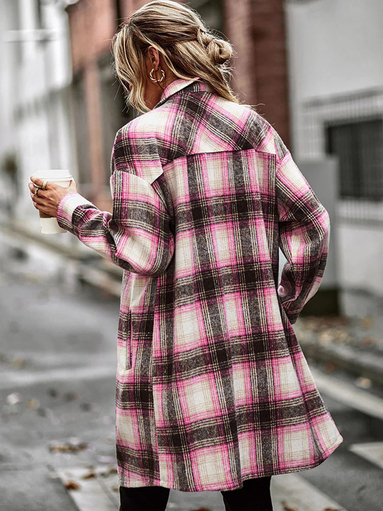 Country Life Shacket ~ Pink