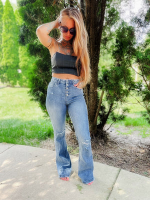 Fiona High Waist Flare Jeans