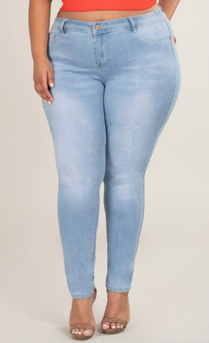 High Rise Skinny Denim Jeans