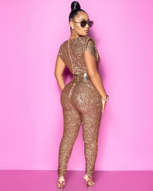 Ring In The New Year Mesh Sequin Jumpsuit