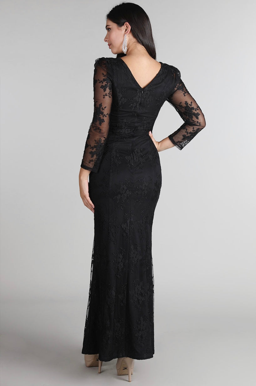 Lace Detail Gown