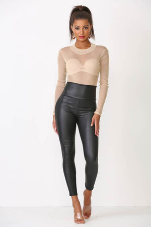 Rock The Boat Leather Leggings