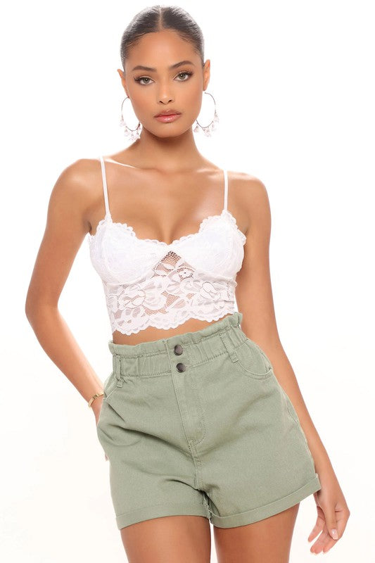 Pretty Little Thing Bralette ~ White