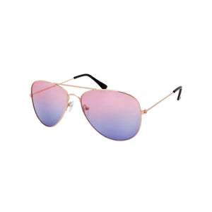 Pink/Blue Ocean Lens Aviator Sunnies