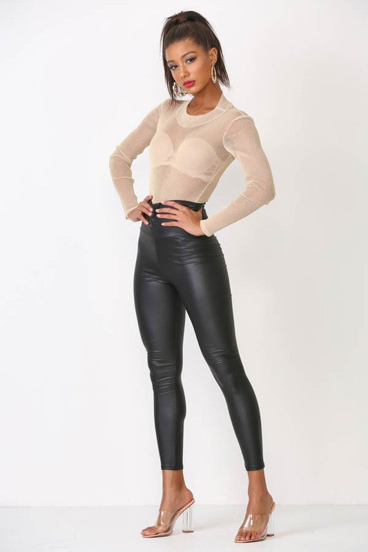 Rock The Boat Leather Leggings