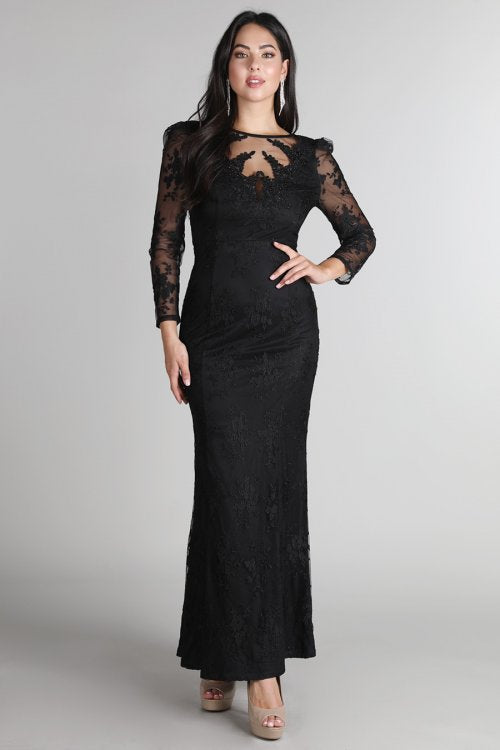 Lace Detail Gown