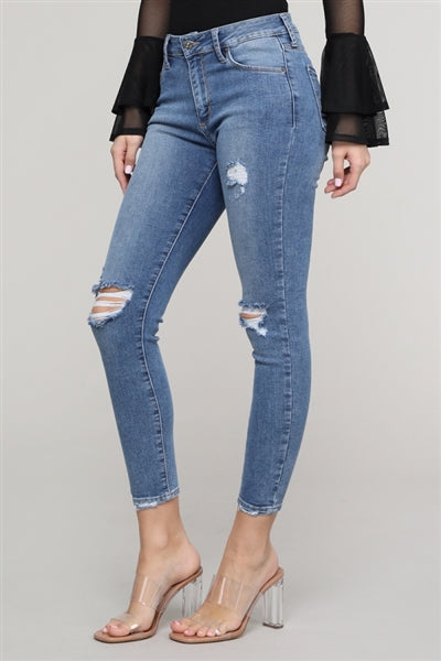Ava Distressed Ankle Jeans