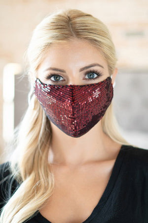 Glam Sequin Face Mask